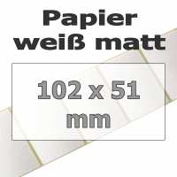 Papier-Etiketten - weiß matt (2740 Stk. auf Rolle) Papier-Etiketten - weiß matt (2740 Stk. auf Rolle)