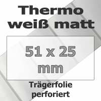 Thermo-Etiketten - weiß matt (2580 Stk. auf Rolle) Thermo-Etiketten - weiß matt (2580 Stk. auf Rolle)