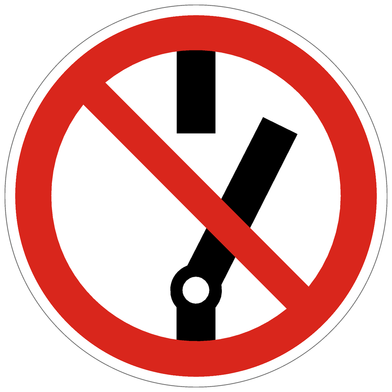Vsafety Gebotsschild 'Bitte Schließen, Wenn Nicht In Gebrauch' – 100x150 Mm, Blau, Kunststoff, Nach EN ISO 7010