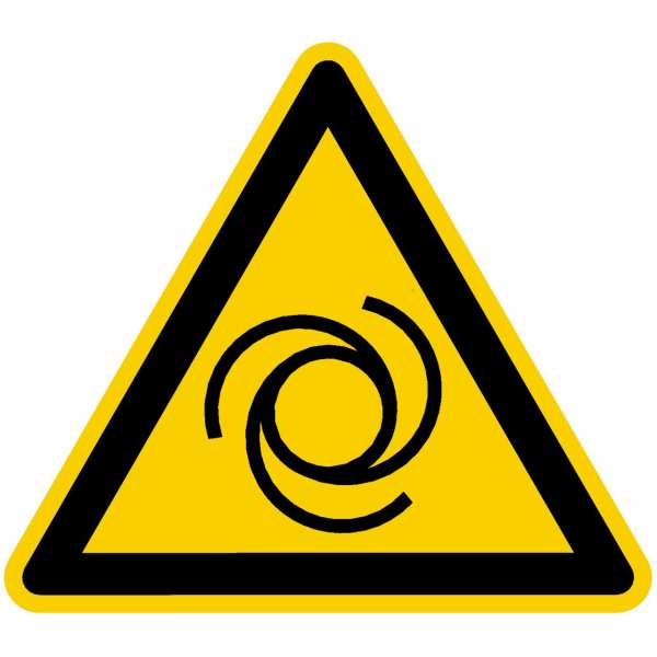 Warnzeichen Warnung vor automatischem Anlauf nach BGV A8 (W25)