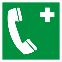 Rettungszeichen Notruftelefon nach ISO 7010 (E004) / ASR A1.3