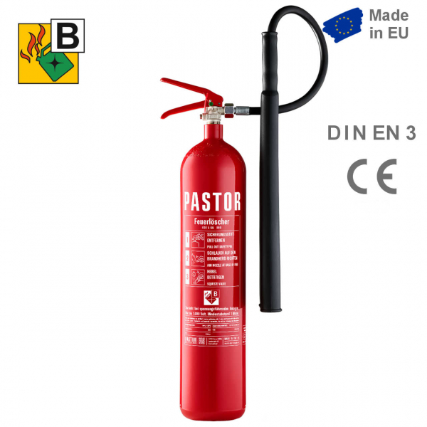 Pastor K5 CO2 Kohlendioxid Feuerlöscher 5 kg