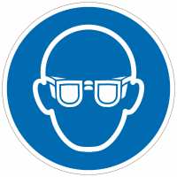 Gebotszeichen Augenschutz benutzen nach ISO 7010 (M004)