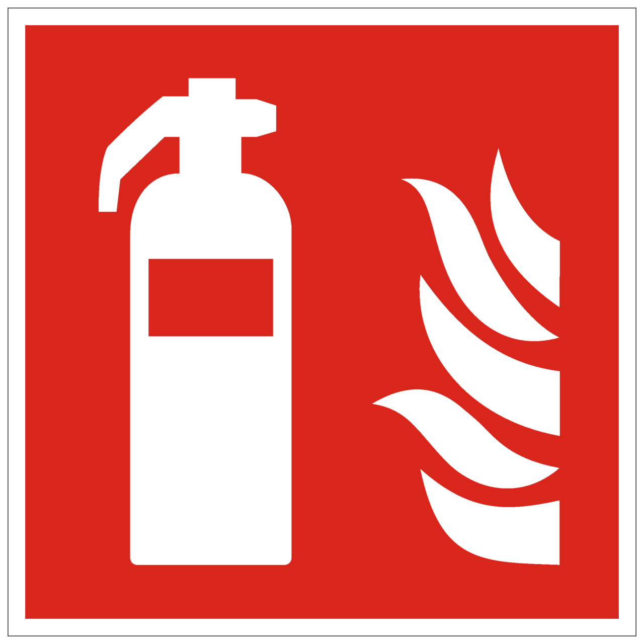 Brandschutzzeichen Feuerlöscher für elektrische Anlagen