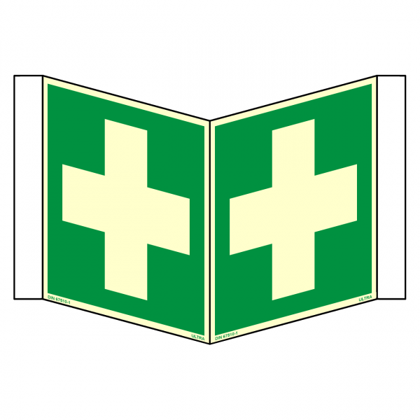 Nasenschild Erste Hilfe nach ISO 7010 (E003) / ASR A1.3