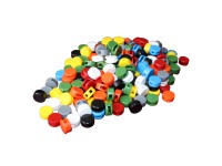 Kunststoff-Plomben (12mm), 500 Stück, Farbe nach Wahl Kunststoff-Plomben (12mm), 500 Stück, Farbe nach Wahl