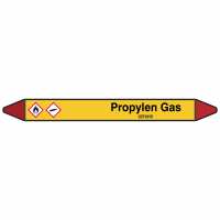 Brady Rohrmarkierer mit Text Propylen Gas - GEFAHR