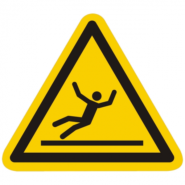 Warnzeichen Warnung vor Rutschgefahr nach ISO 7010 (W011)