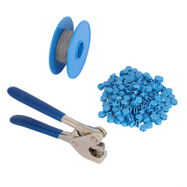 Spar-Paket 8 mm: Plombenzange + Plomben + Draht