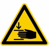 Warnzeichen Warnung vor Handverletzung nach BGV A8 (W27)