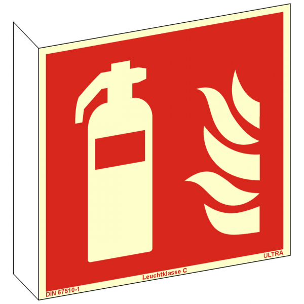 Fahnenschild Feuerlöscher nach ISO 7010 (F001)