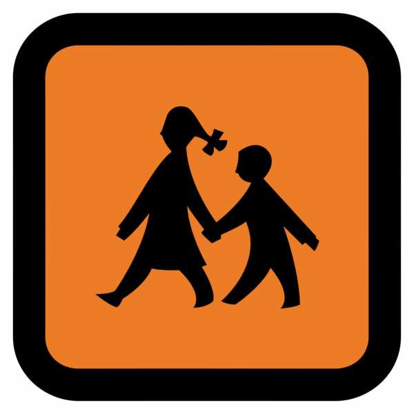 Schulbusschild 400 x 400 mm, Magentfolie