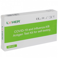 LYHER COVID-19 und Influenza A/B (Grippe) Antigen Test Kit zur Eigenanwendung