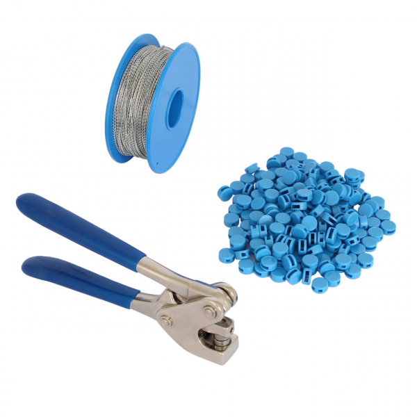 Spar-Paket 8 mm: Plombenzange + Plomben + Draht