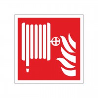 Brandschutzzeichen Löschschlauch nach ISO 7010 (F002) Brandschutzzeichen Löschschlauch nach ISO 7010 (F002)
