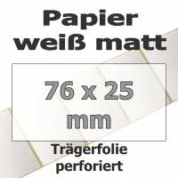 Papier-Etiketten - weiß matt (2580 Stk. auf Rolle) Papier-Etiketten - weiß matt (2580 Stk. auf Rolle)
