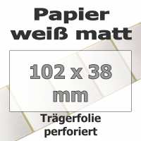 Papier-Etiketten - weiß matt (4225 Stk. auf Rolle) Papier-Etiketten - weiß matt (4225 Stk. auf Rolle)