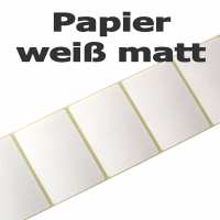 Papieretiketten - weiß matt auf 3 Zoll Kern