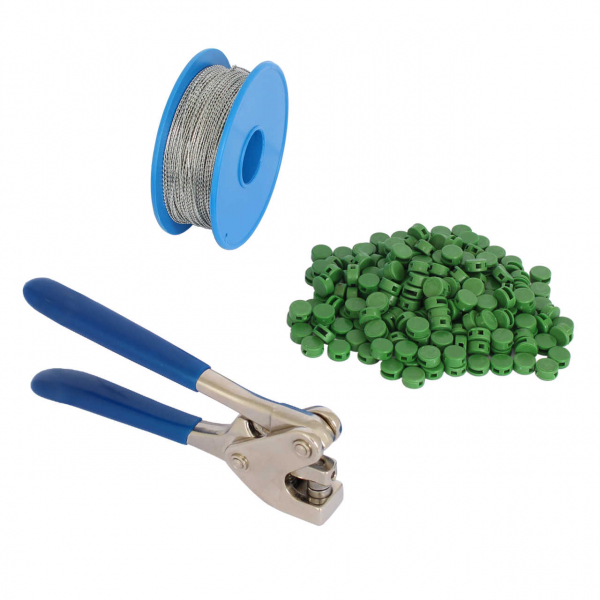 Spar-Paket 8 mm: Plombenzange + Plomben + Draht