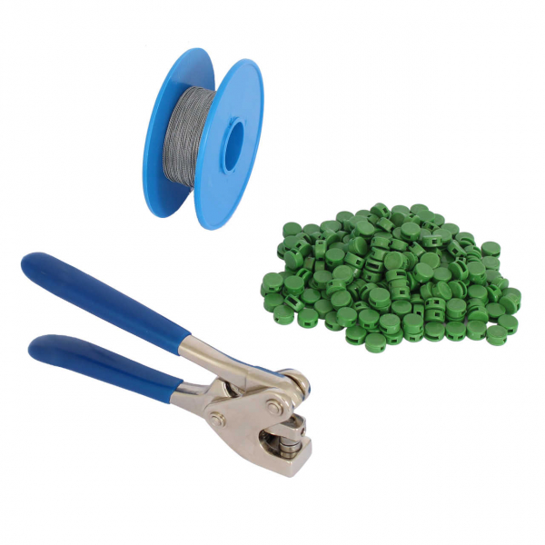 Spar-Paket 8 mm: Plombenzange + Plomben + Draht