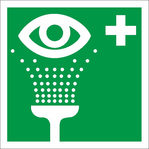 Rettungszeichen Augenspüleinrichtung nach BGV A8 (E06)