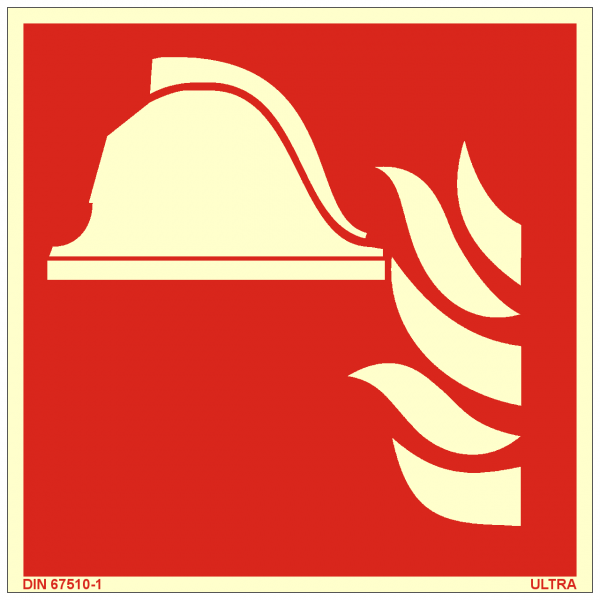 Brandschutzzeichen Mittel und Geräte zur Brandbekämpfung nach ISO 7010 (F004)