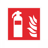 Brandschutzzeichen Feuerlöscher nach ISO 7010 (F001) Brandschutzzeichen Feuerlöscher nach ISO 7010 (F001)