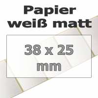 Papier-Etiketten - weiß matt (5180 Stk. auf Rolle) Papier-Etiketten - weiß matt (5180 Stk. auf Rolle)