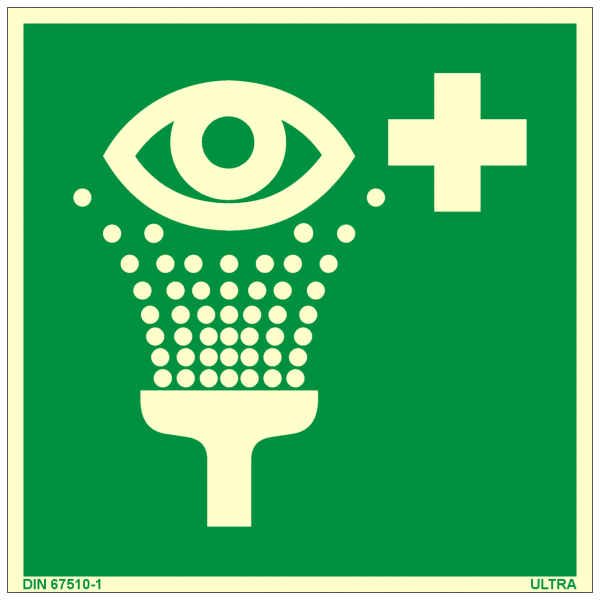 Rettungszeichen Augenspül­einrichtung nach ISO 7010 (E011) ASR A1.3