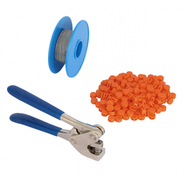 Spar-Paket 8 mm: Plombenzange + Plomben + Draht