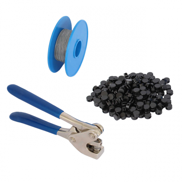 Spar-Paket 8 mm: Plombenzange + Plomben + Draht