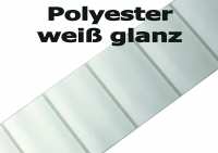 Polyesteretiketten - weiß glanz UV beständig