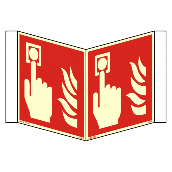 Nasenschild Brandmelder nach ISO 7010 (F005) / ASR A1.3