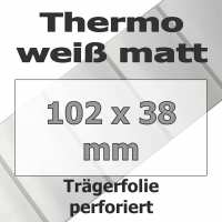 Thermo-Etiketten - weiß matt (4225 Stk. auf Rolle) Thermo-Etiketten - weiß matt (4225 Stk. auf Rolle)