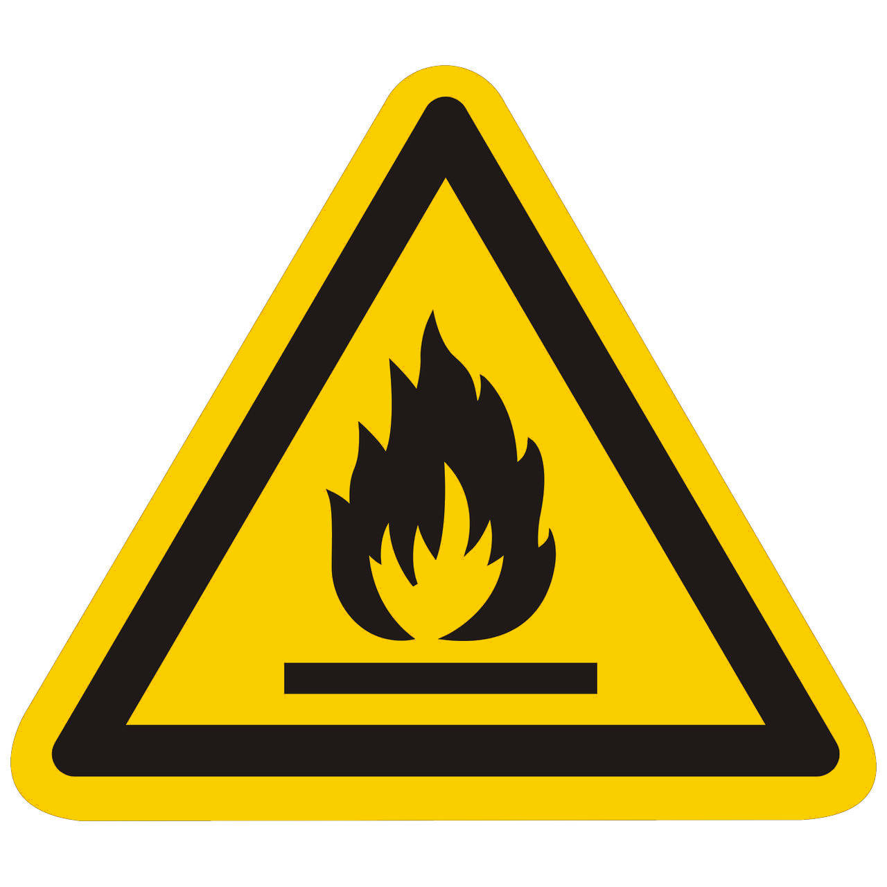  Warnzeichen  Warnung  vor feuergef hrlichen Stoffen SQS