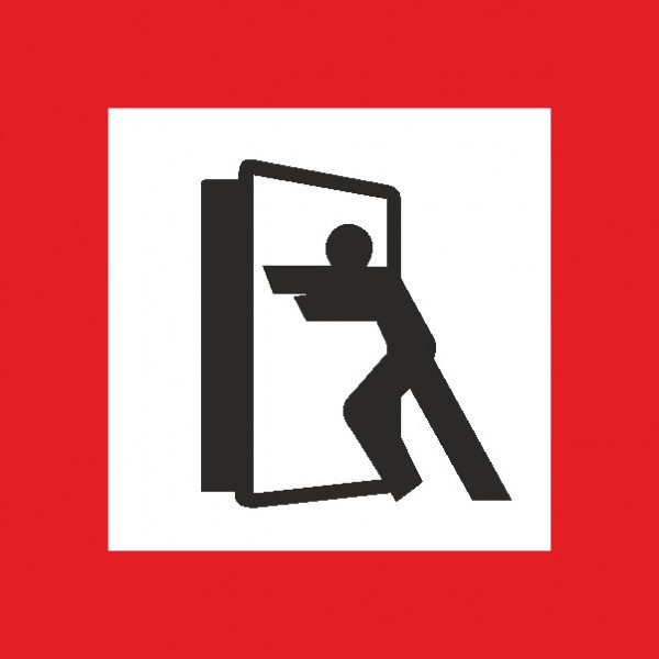 Brandschutzschild mit Piktogramm Brandschutztür