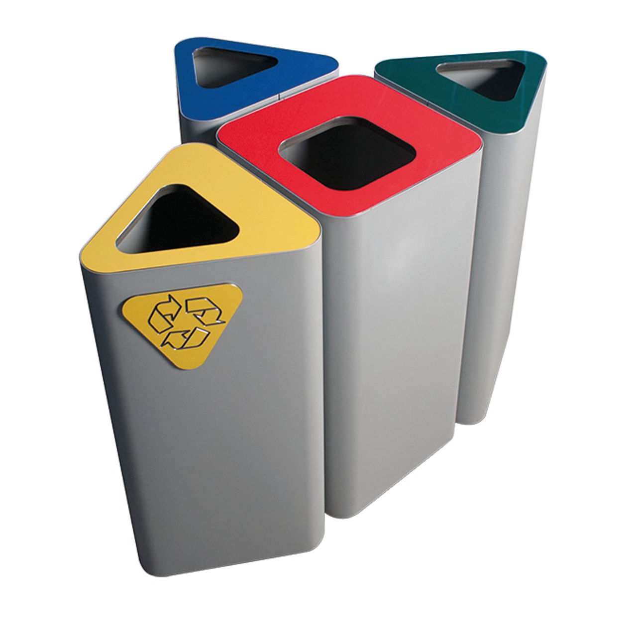 Hochwertiger Outdoor Abfallbehälter aus Stahl verschließbar und