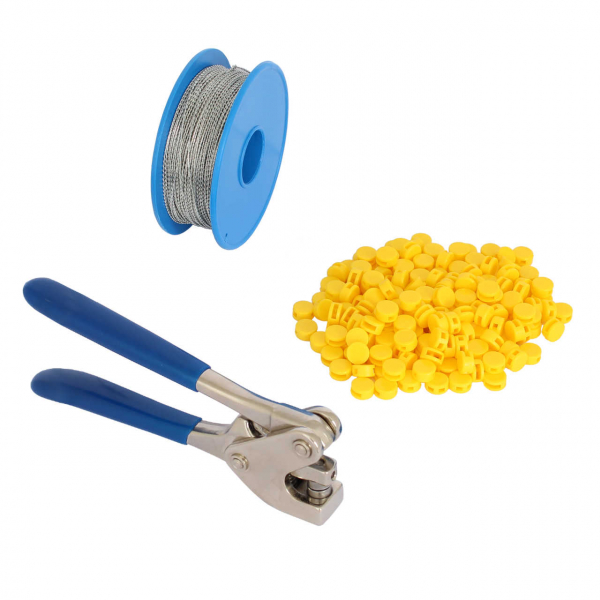 Spar-Paket 8 mm: Plombenzange + Plomben + Draht