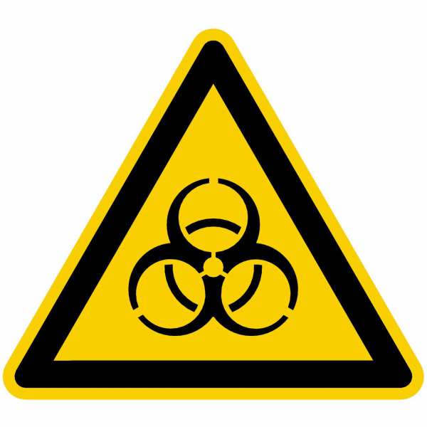 Warnzeichen Warnung vor Biogefährdung nach BGV A8 (W16)