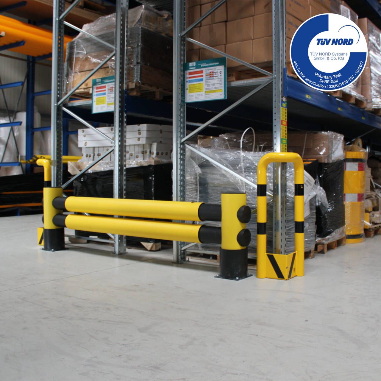 Regalendschutz Golf aus flexiblem Spezialkunststoff | SQS