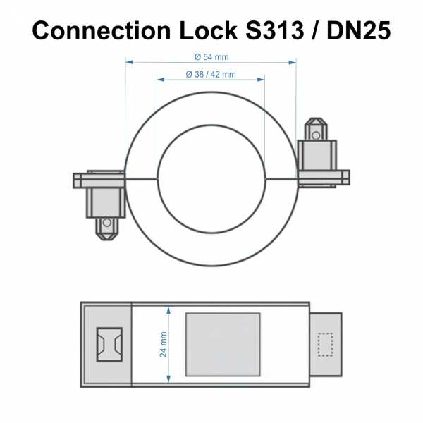 Zählerplombe ConnectionLock S313 DN25 (1 Zoll)