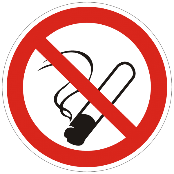 Verbotszeichen Rauchen verboten nach BGV A8 (P01)