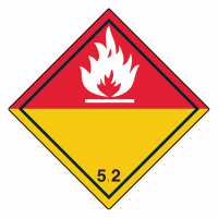 Unterklasse 5.2 - Organische Peroxide weiße Flamme Unterklasse 5.2 - Organische Peroxide weiße Flamme