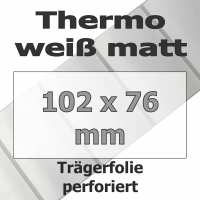 Thermo-Etiketten - weiß matt (1890 Stk. auf Rolle) Thermo-Etiketten - weiß matt (1890 Stk. auf Rolle)
