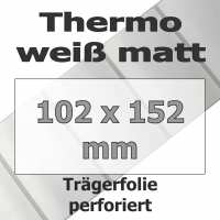 Thermo-Etiketten - weiß matt (1142 Stk. auf Rolle) Thermo-Etiketten - weiß matt (1142 Stk. auf Rolle)