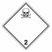 Gefahrzettel Giftige Gase Klasse 2.3