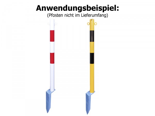 Einschlag-Bodenhülse für Kettenpfosten rund Ø 60 mm