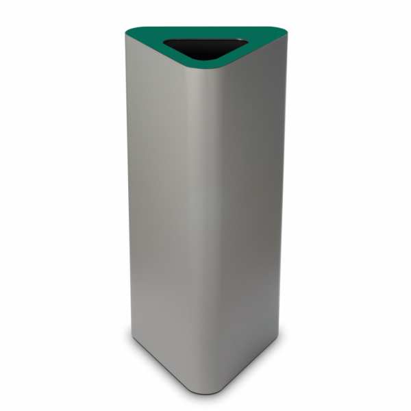 Design-Abfallbehälter PURE ELEGANCE 60 Liter mit Deckel und Piktogramm