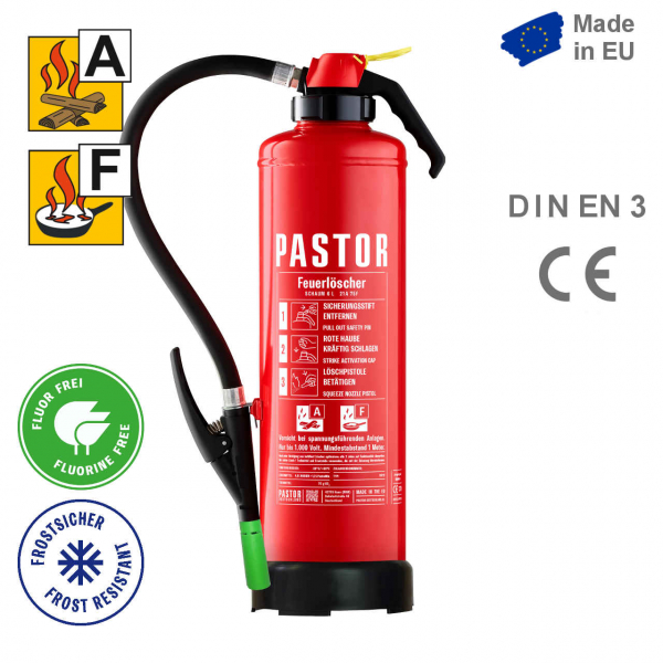 Pastor F6P21 Fettbrandlöscher 6, fluorfrei