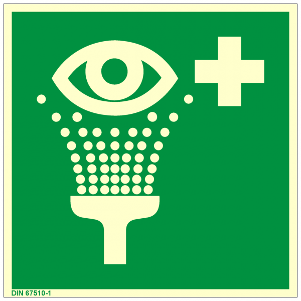 Rettungszeichen Augenspül­einrichtung nach ISO 7010 (E011) ASR A1.3